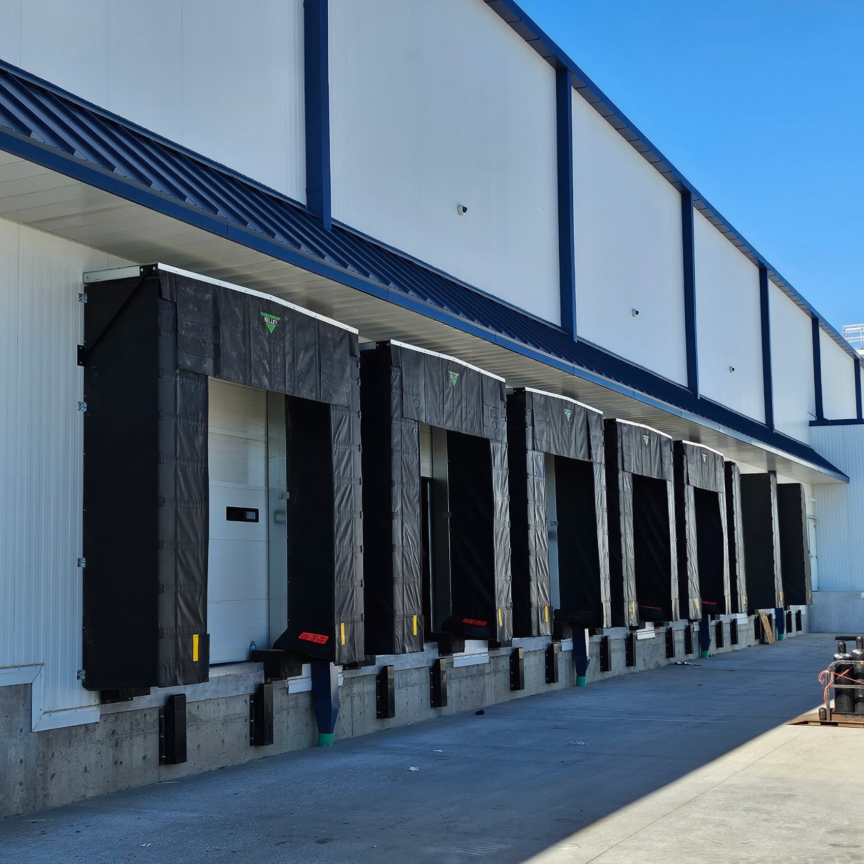 Warehouse door in action